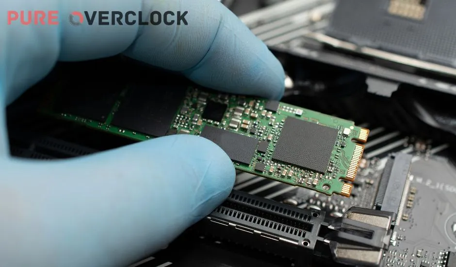 checking connection of new hard drive